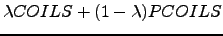 $\lambda COILS + (1-\lambda)PCOILS$